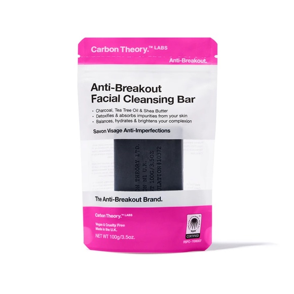 Carbon Theory Anti-Breakout Facial Cleansing Bar - Picture 1 of 8